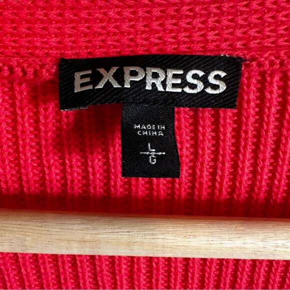 Express women’s‎ sweater large pinkish orange - Picture 3 of 7